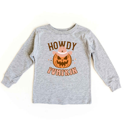 Howdy Pumpkin | Youth Graphic Long Sleeve Tee