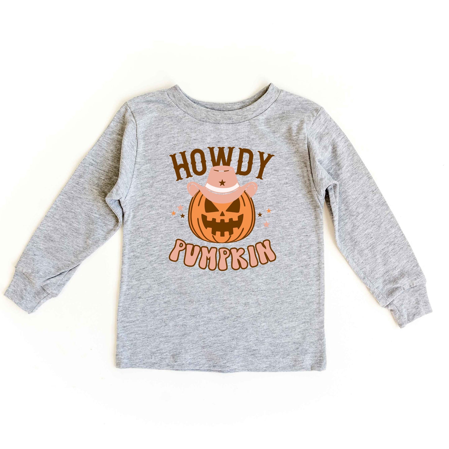 Howdy Pumpkin | Toddler Graphic Long Sleeve Tee