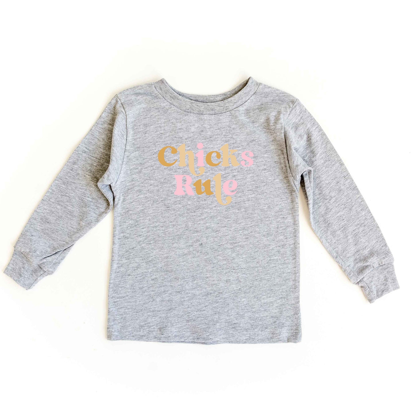 Chicks Rule Colorful | Youth Long Sleeve Tee