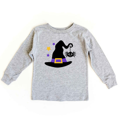 Witch And Spider | Toddler Graphic Long Sleeve Tee