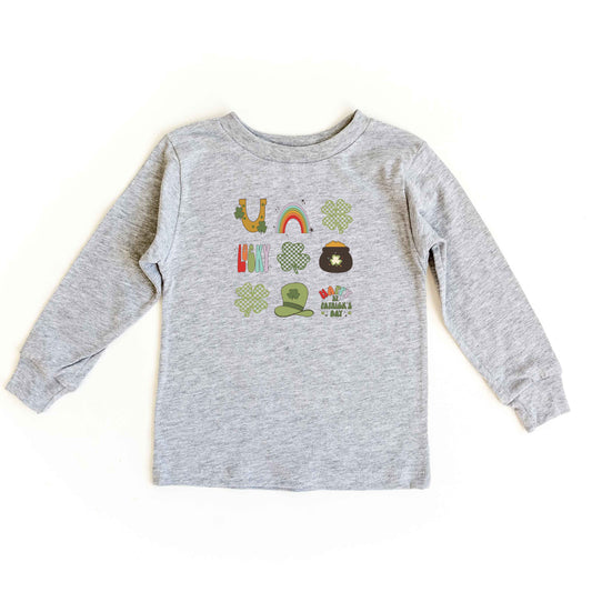 St. Patty's Icons Chart | Youth Long Sleeve Tee