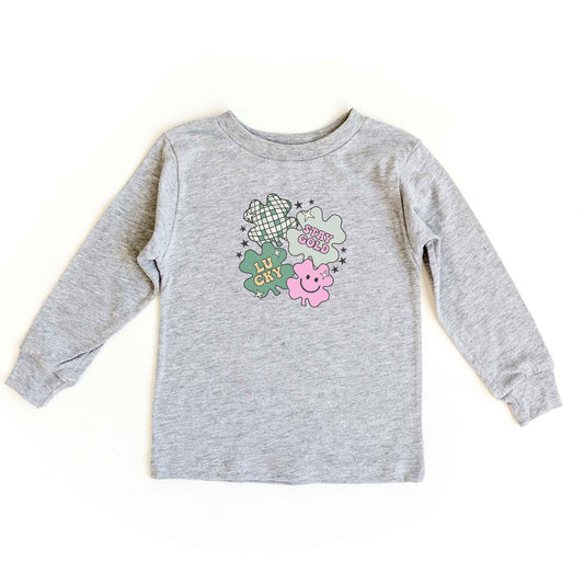 Stay Gold Lucky Shamrocks | Toddler Long Sleeve Tee