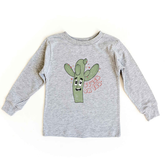 Stuck On You Cactus | Toddler Long Sleeve Tee