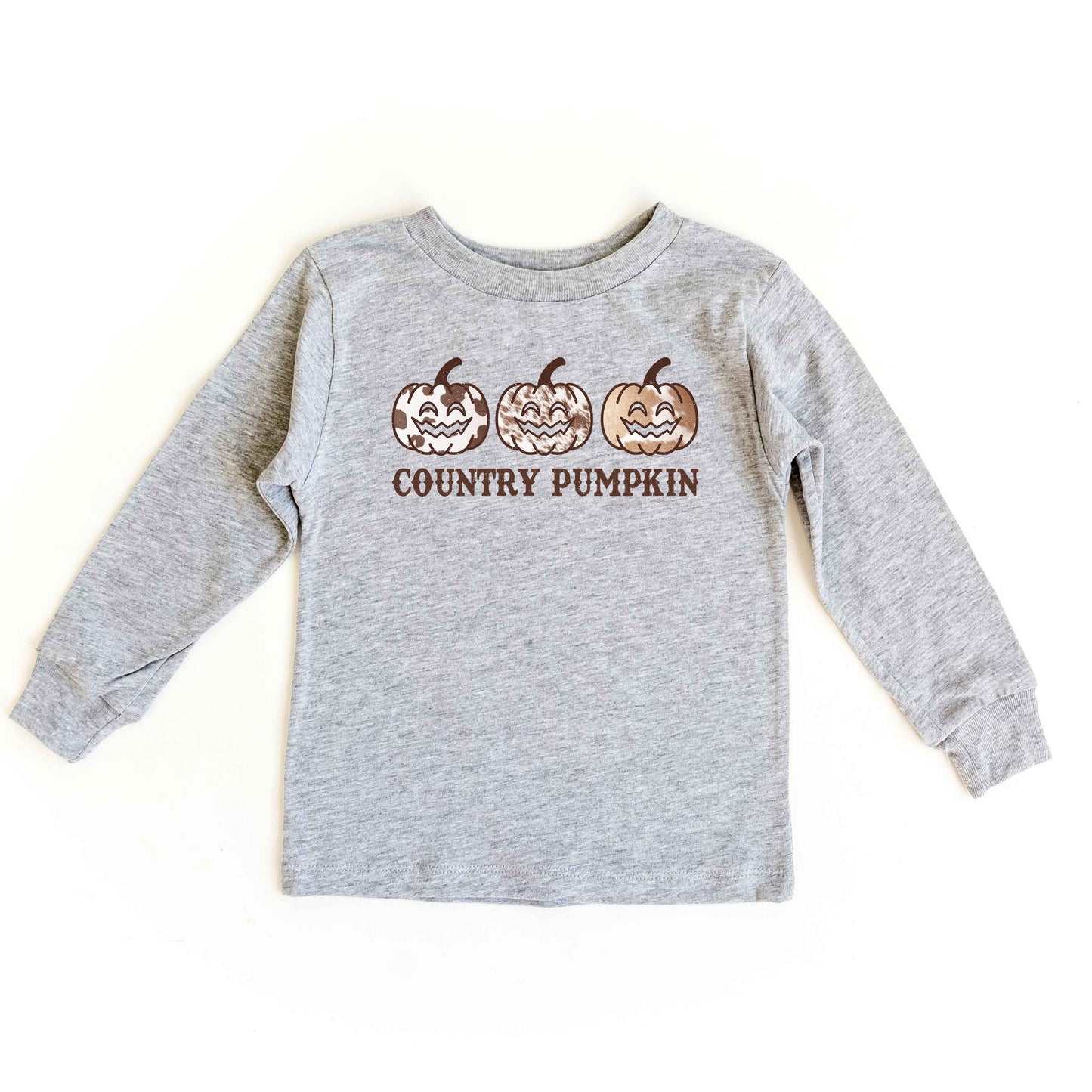 Country Pumpkin | Toddler Graphic Long Sleeve Tee