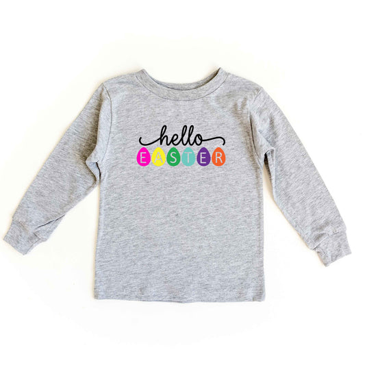 Hello Easter Eggs | Youth Long Sleeve Tee