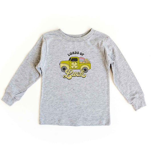 Loads Of Luck Retro Truck | Youth Long Sleeve Tee