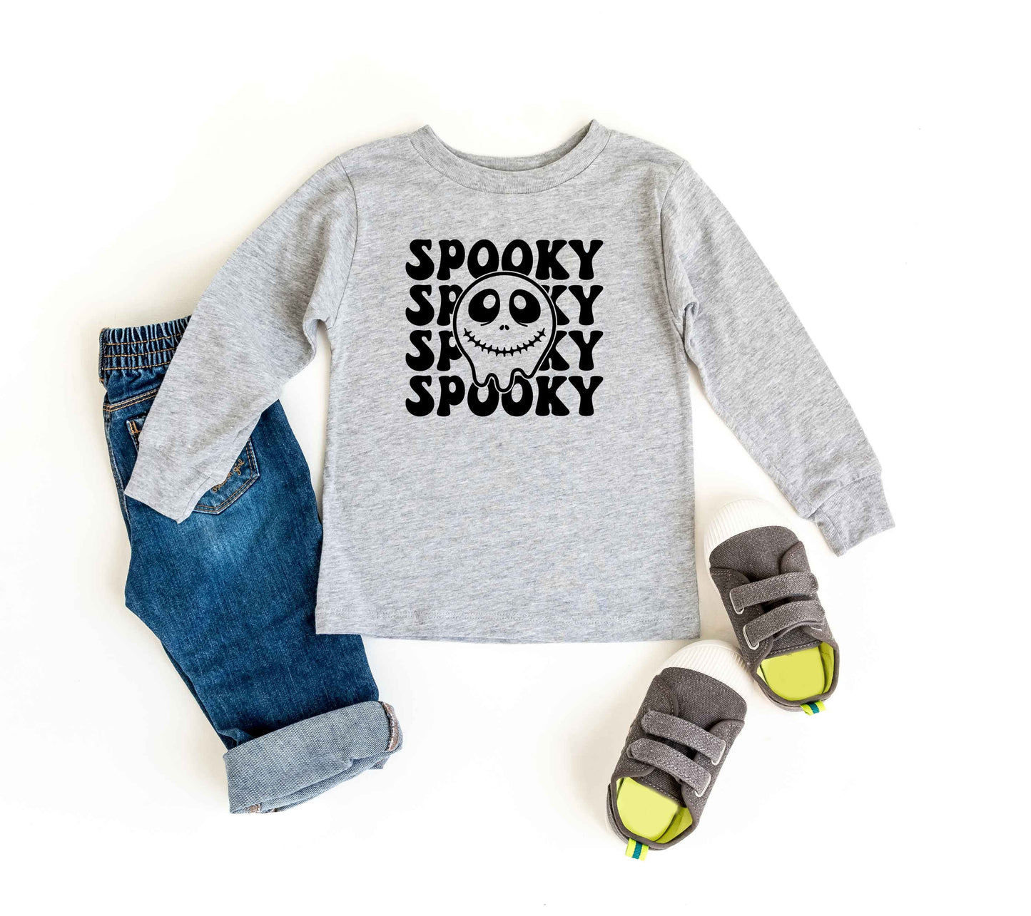Spooky Smiley Jack | Youth Graphic Long Sleeve Tee