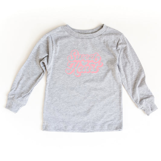 Sweet Heart With Heart | Youth Long Sleeve Tee