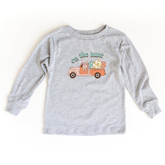On The Hunt Truck Eggs | Toddler Long Sleeve Tee