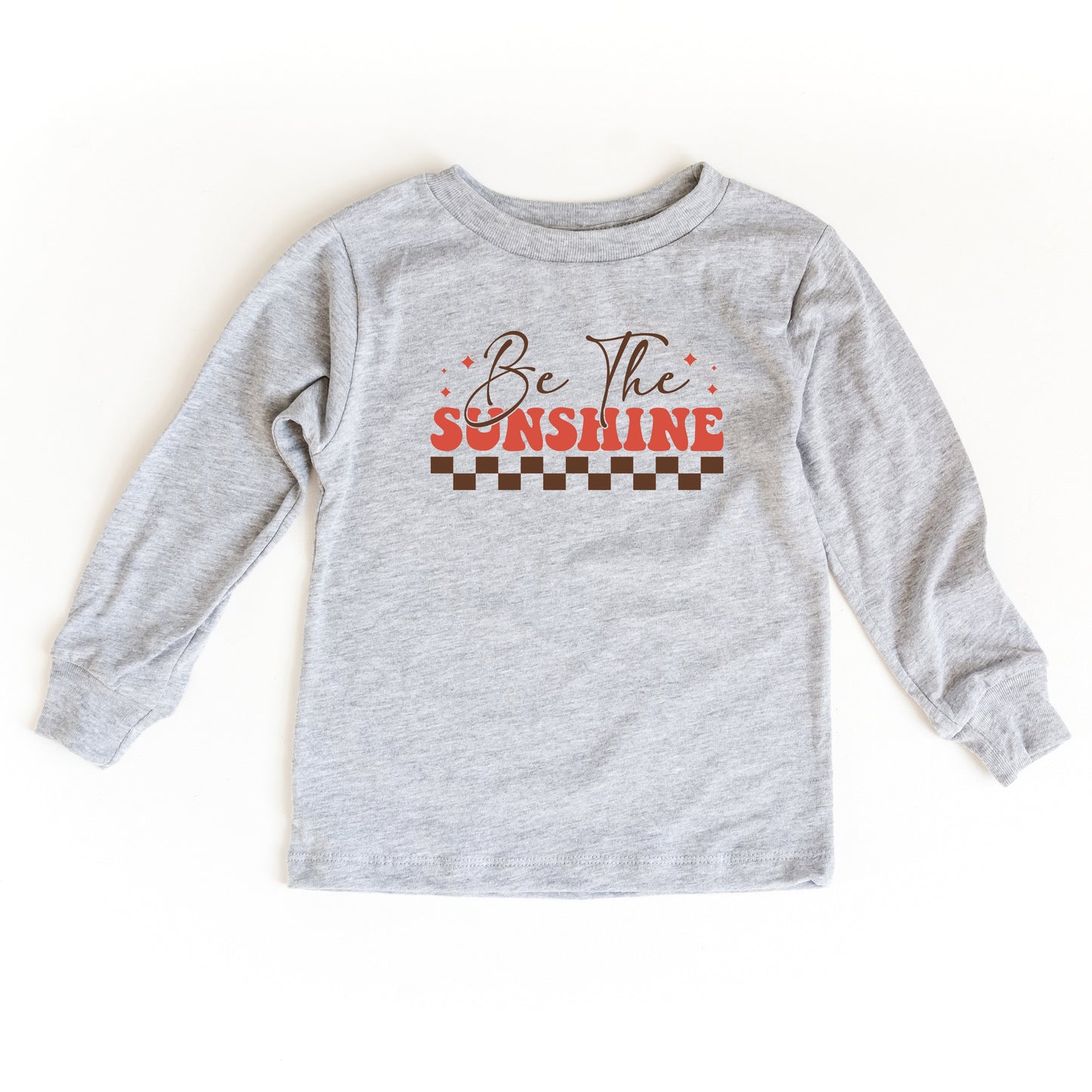 Be The Sunshine Checkered | Youth Long Sleeve Tee