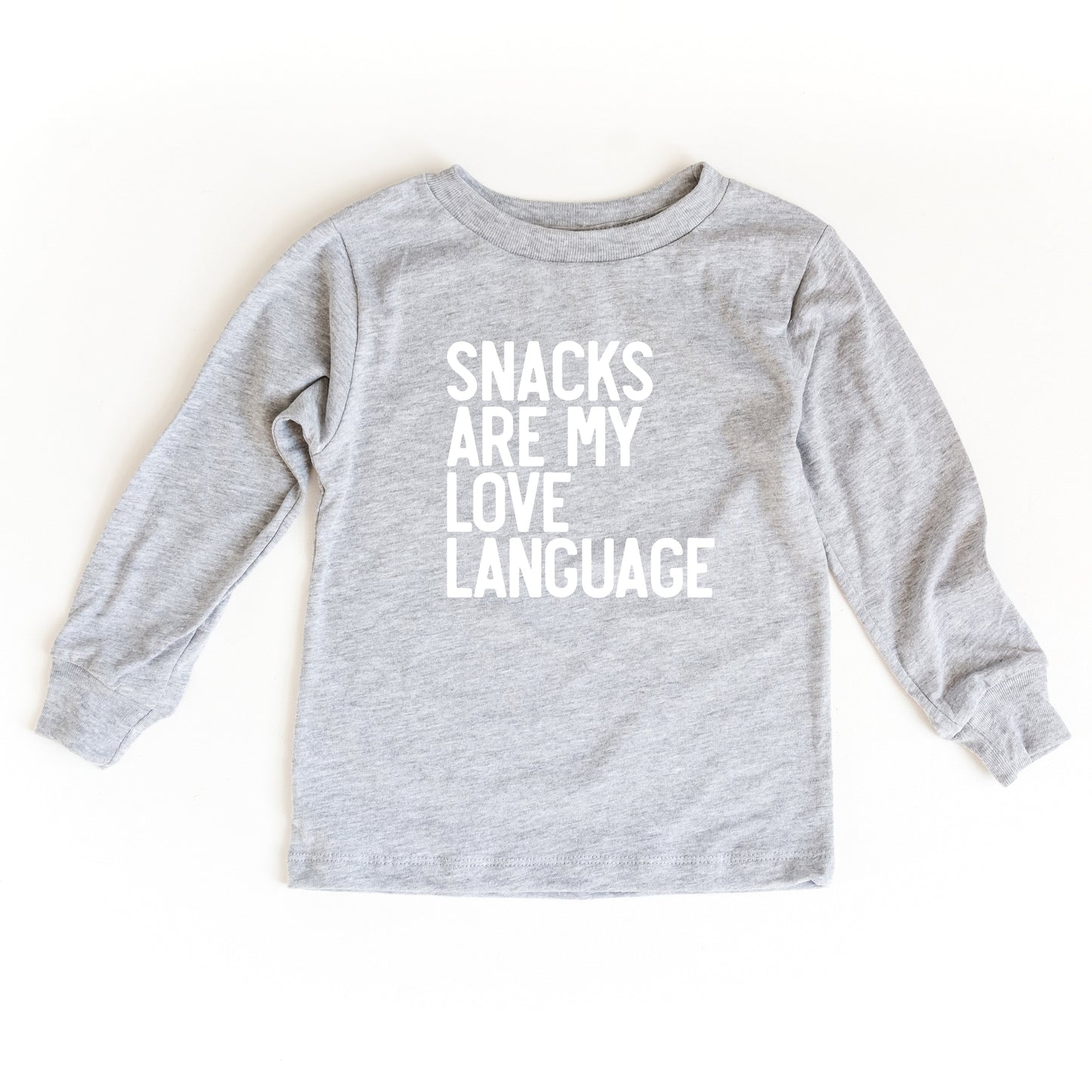 Snacks Are My Love Language | Toddler Long Sleeve Tee