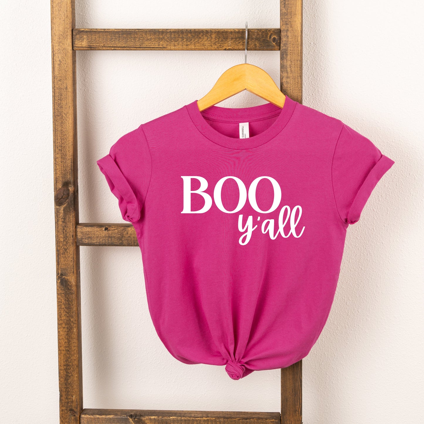 Boo Y'all Cursive | Youth Short Sleeve Crew Neck