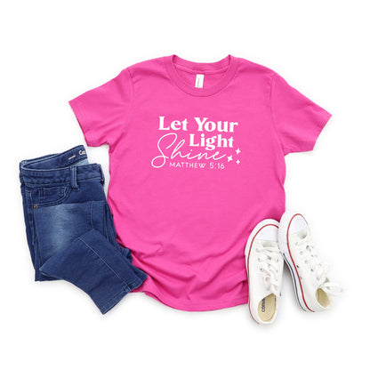 Let Your Light Shine Stars | Youth Short Sleeve Crew Neck