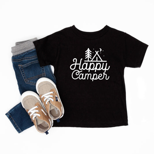 Happy Camper Tent | Toddler Short Sleeve Crew Neck