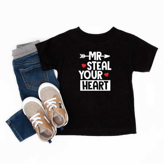 Mr. Steal Your Heart | Toddler Short Sleeve Crew Neck