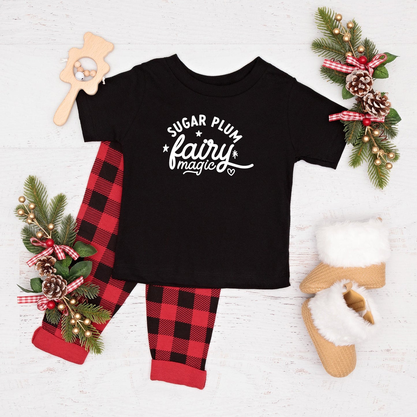 Sugar Plum Fairy Magic | Toddler Short Sleeve Crew Neck