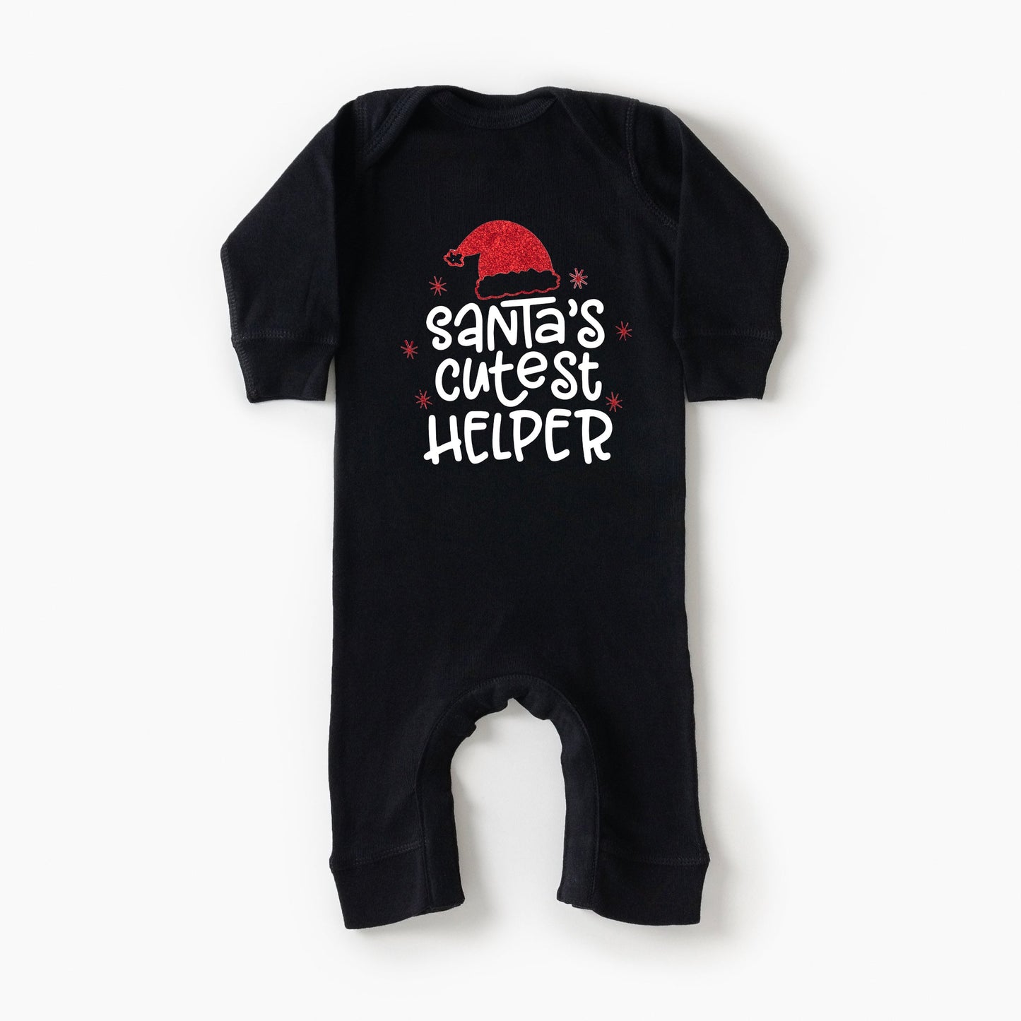 Santa's Cutest Helper Glitter | Baby Romper