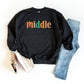 Middle Colorful | Youth Graphic Sweatshirt