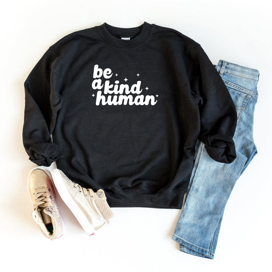 Be A Kind Human Stars | Youth Sweatshirt