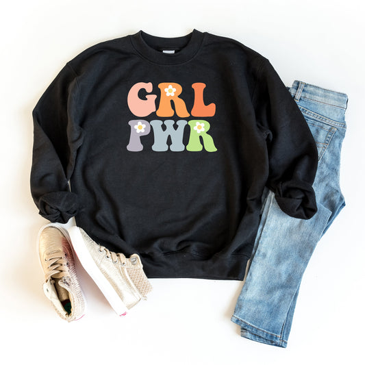 Girl Power Flowers | Youth Sweatshirt