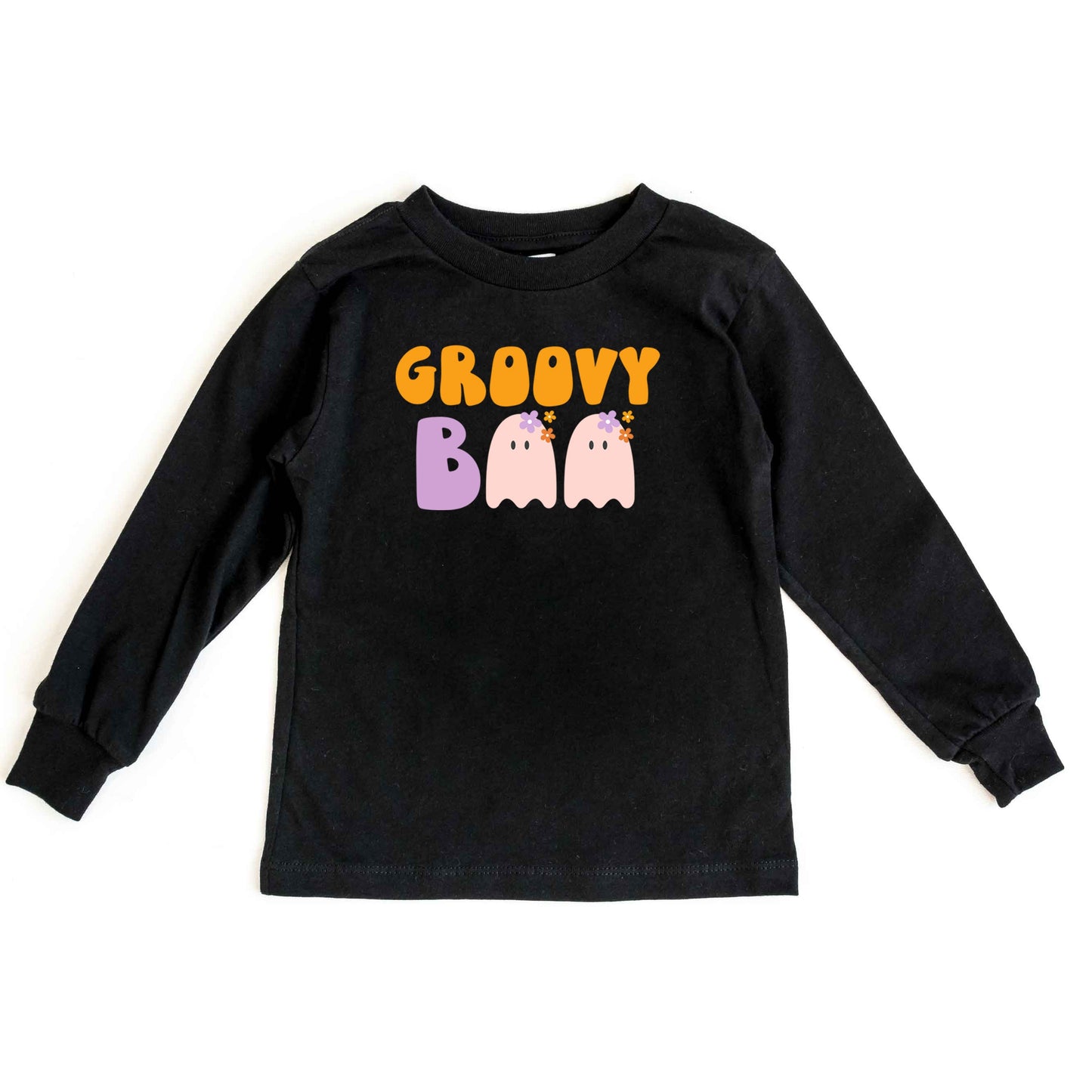 Groovy Boo Ghost | Youth Graphic Long Sleeve Tee