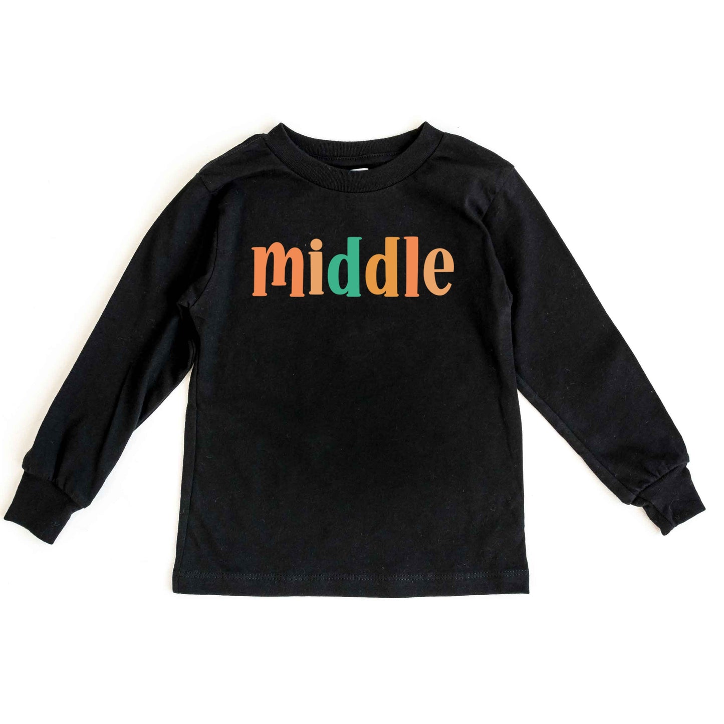 Middle Colorful | Youth Graphic Long Sleeve Tee