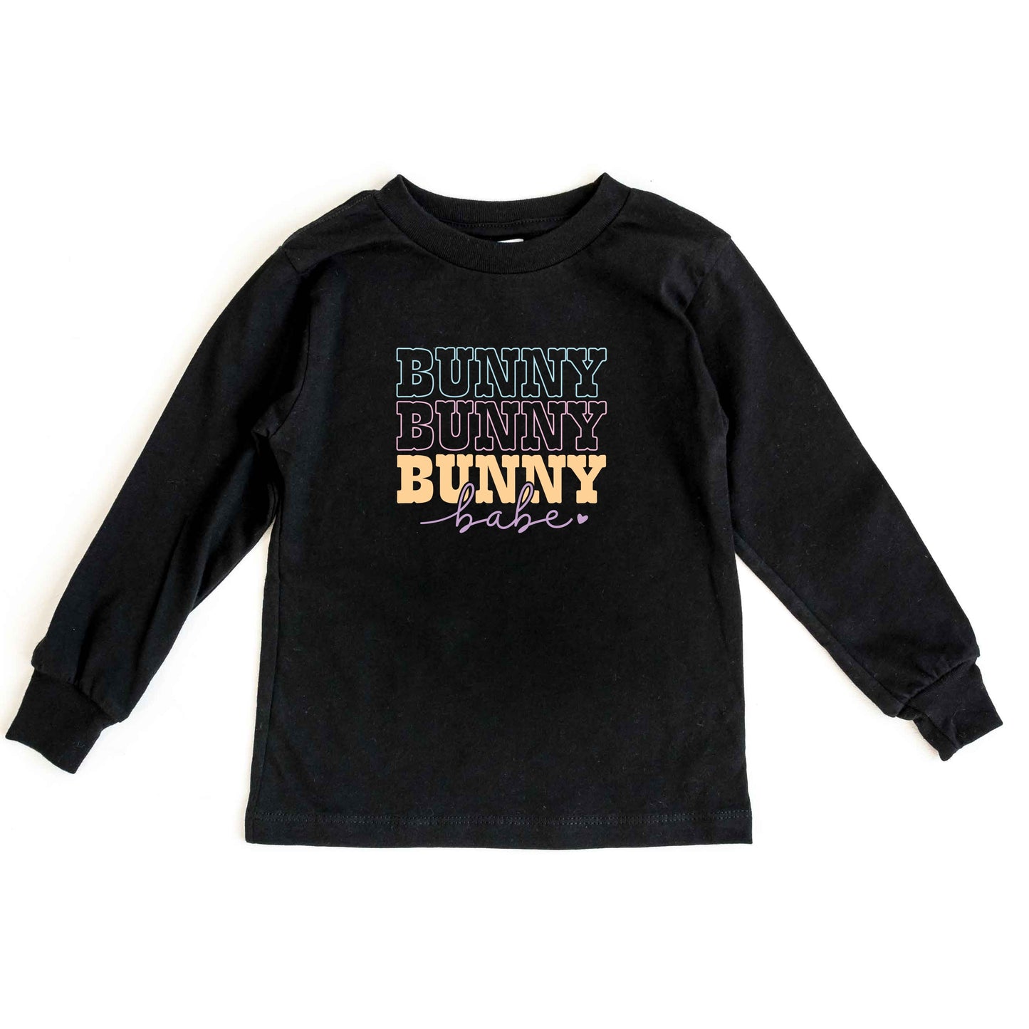 Bunny Babe Cursive | Toddler Long Sleeve Tee