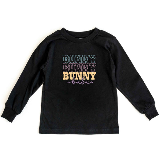 Bunny Babe Cursive | Toddler Long Sleeve Tee
