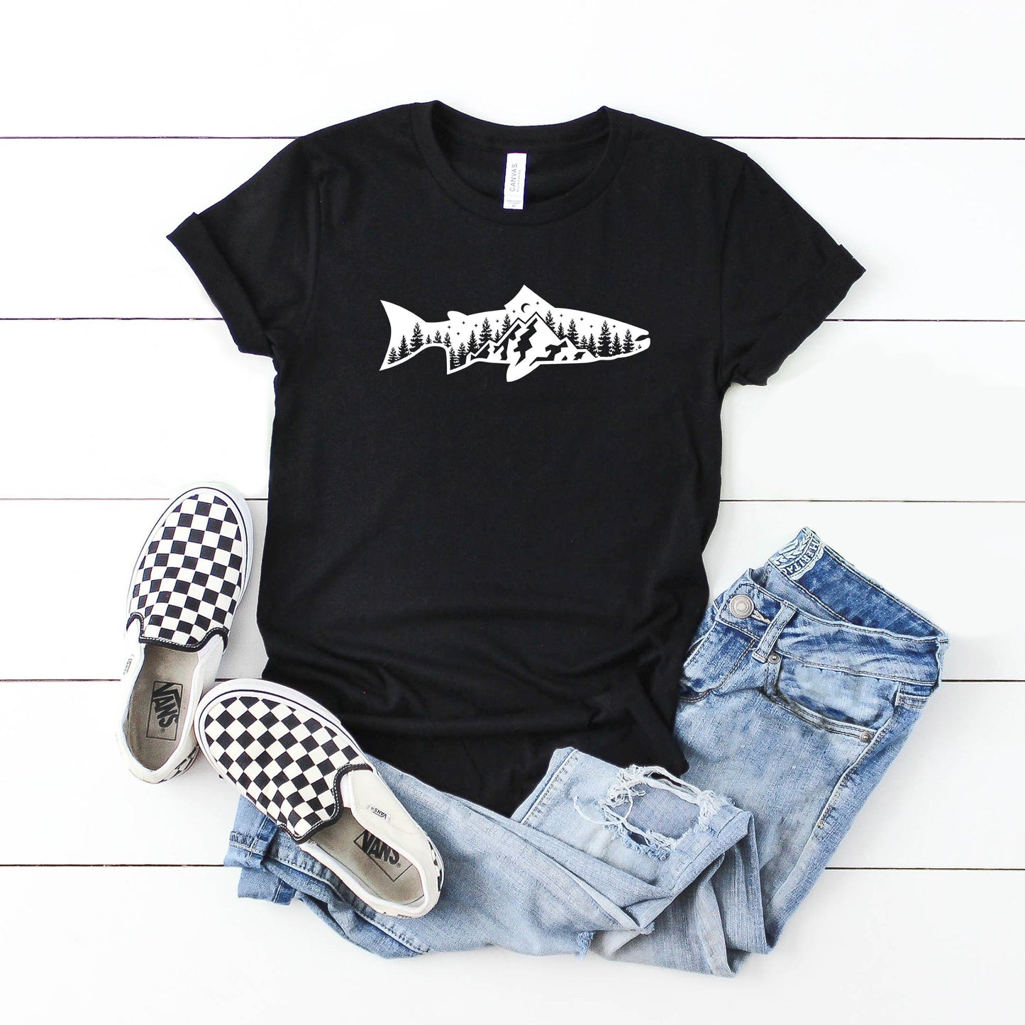 Fish and Trees | Youth Short Sleeve Crew Neck