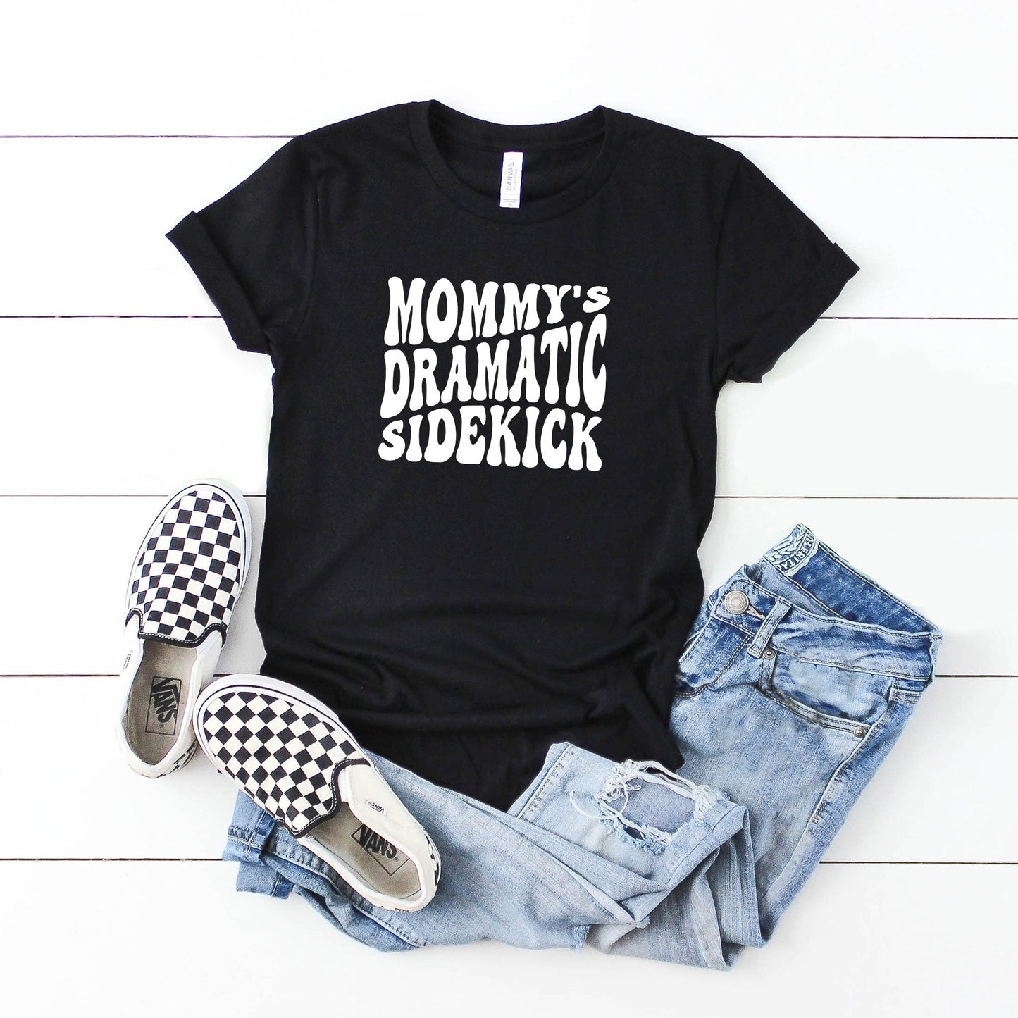 Mommy's Dramatic Sidekick | Youth Short Sleeve Crew Neck