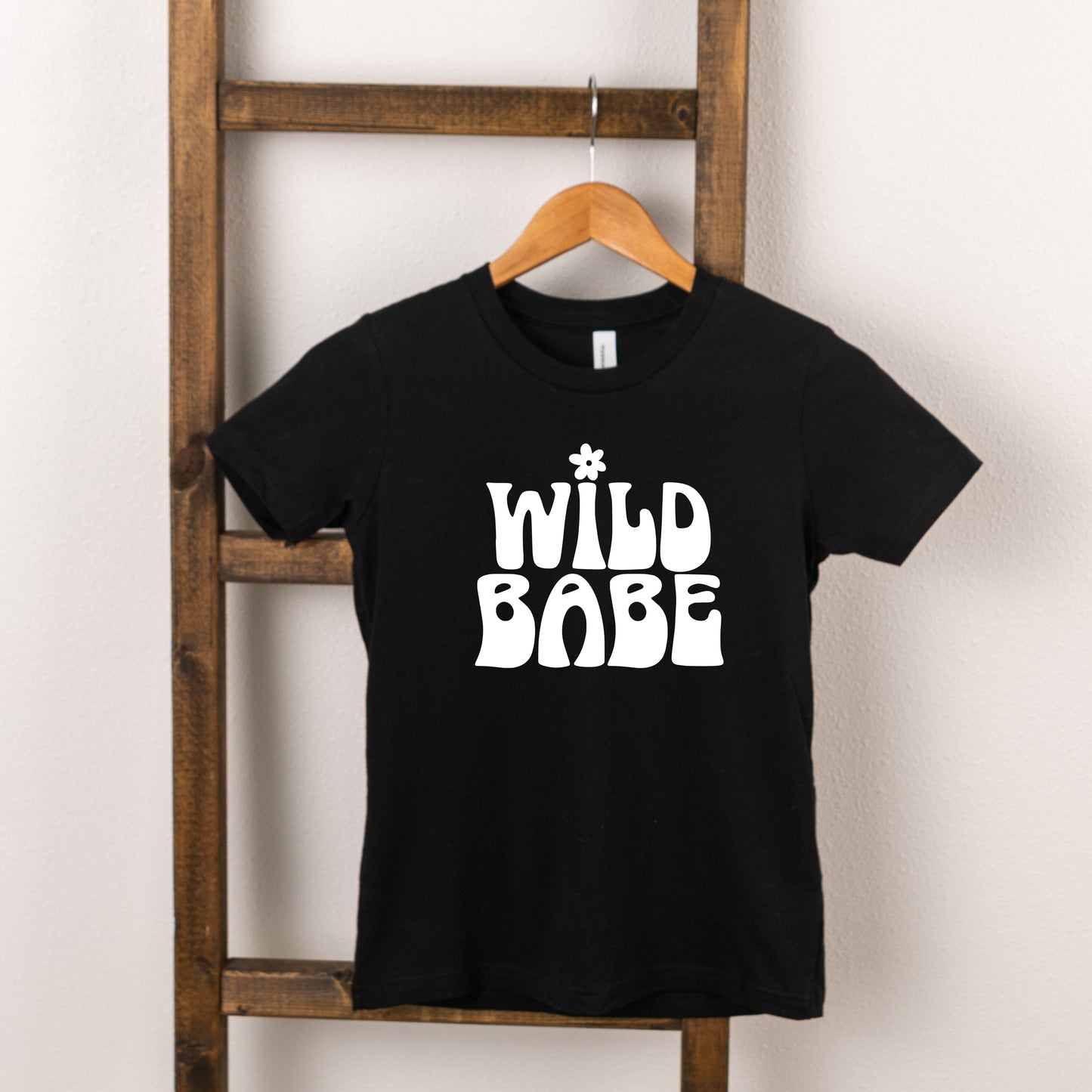 Wild Babe Flower | Toddler Short Sleeve Crew Neck