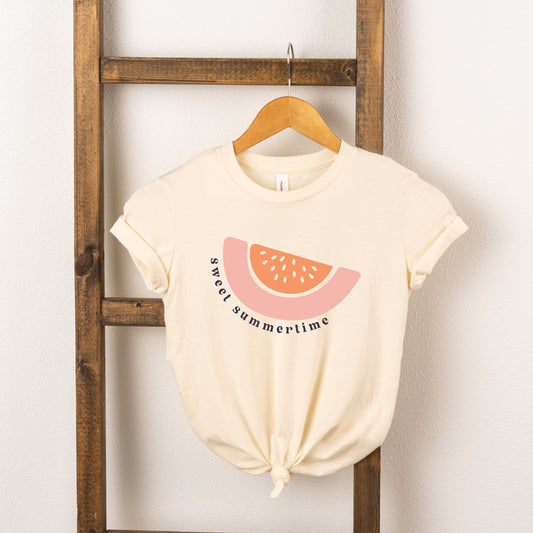 Sweet Summertime Watermelon | Toddler Short Sleeve Crew Neck