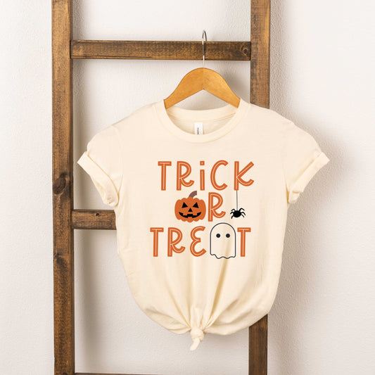 Trick Or Treat Spider | Youth Graphic Short Sleeve Tee