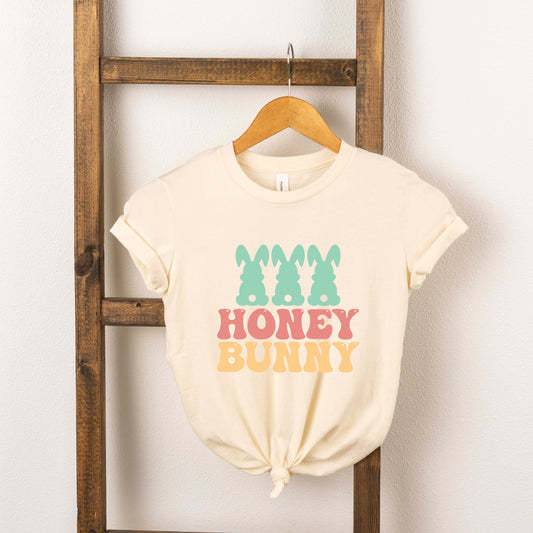 Honey Bunny Bunny Tails | Toddler Short Sleeve Crew Neck