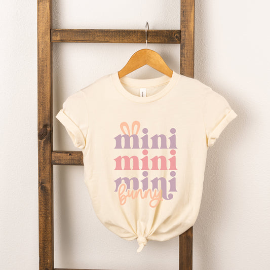 Mini Bunny Stacked | Toddler Short Sleeve Crew Neck