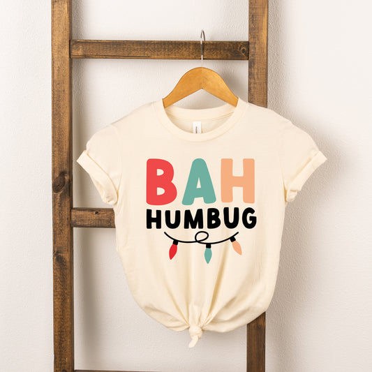 Bah Humbug Lights | Toddler Short Sleeve Crew Neck