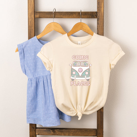 Going Places Van Colorful | Toddler Short Sleeve Crew Neck