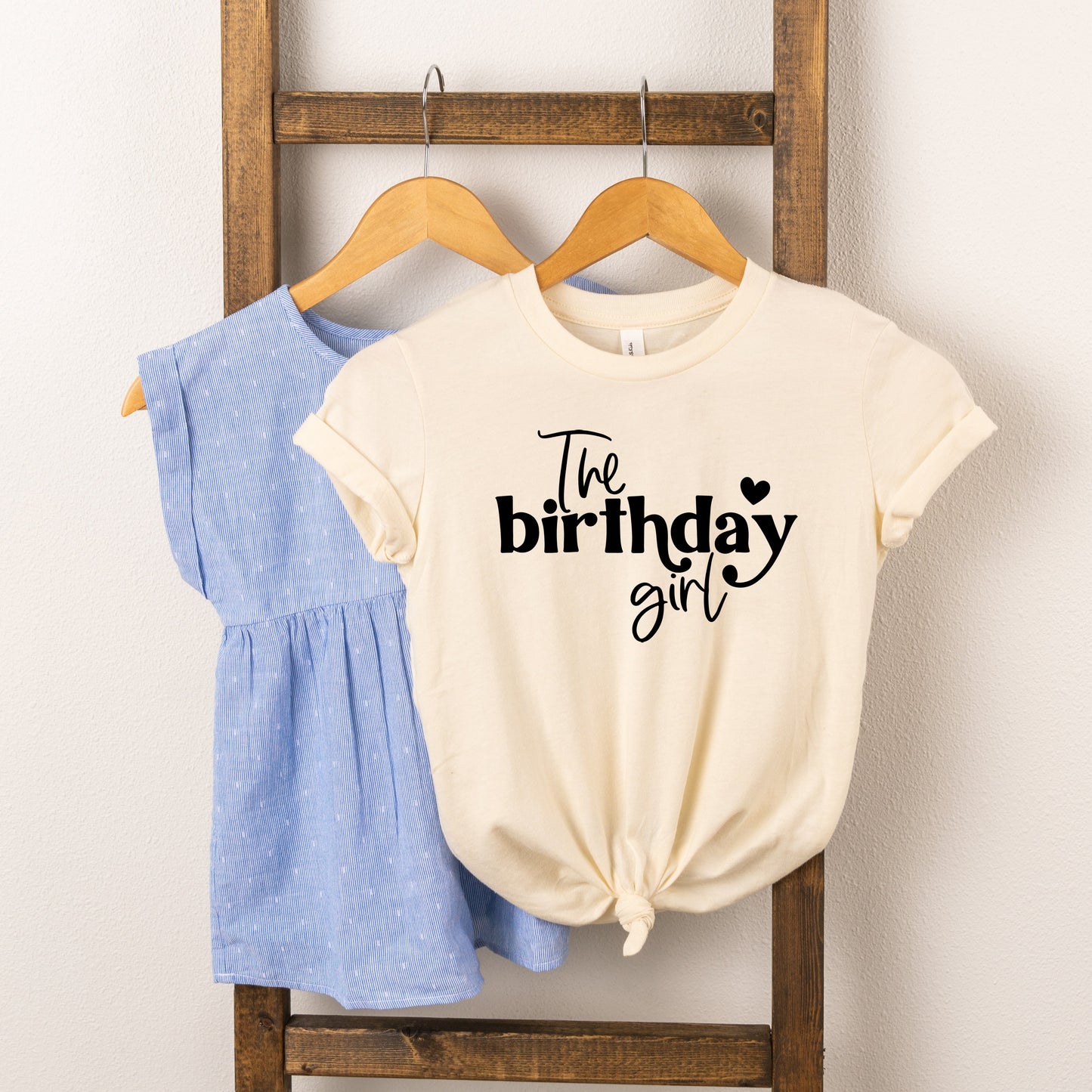 The Birthday Girl Heart | Toddler Short Sleeve Crew Neck