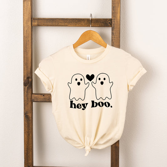 Ghosts Hey Boo | Toddler Short Sleeve Crew Neck