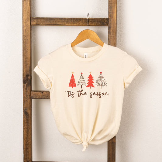 Tis The Season Trees | Toddler Short Sleeve Crew Neck