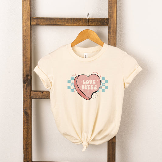 Love Bites Candy Heart | Youth Short Sleeve Crew Neck