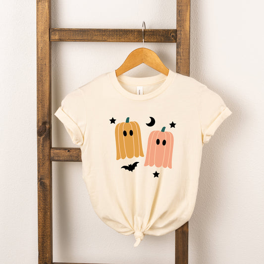 Pumpkin Ghost | Toddler Short Sleeve Crew Neck