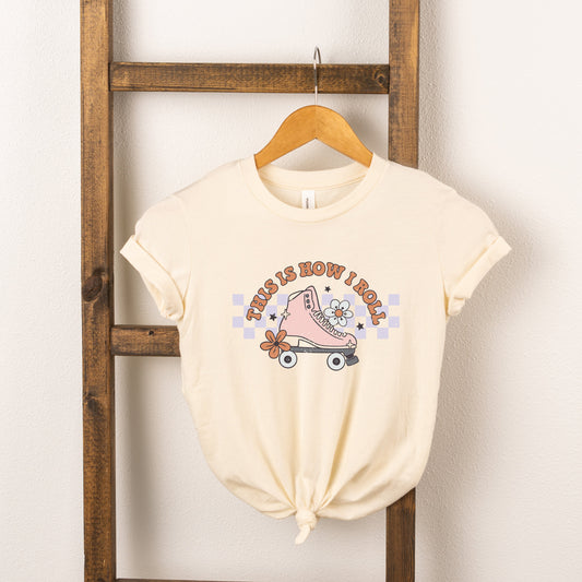 This Is How I Roll Rollerskate | Toddler Short Sleeve Crew Neck