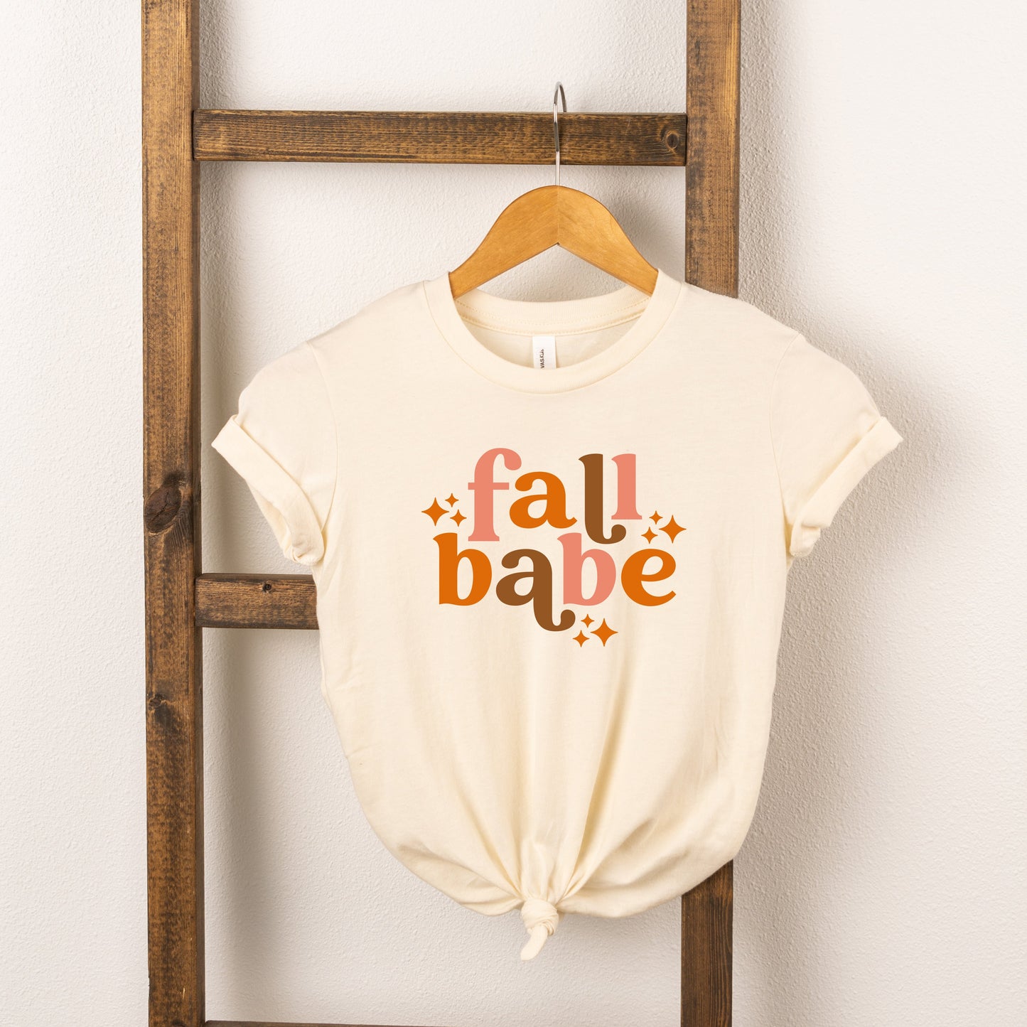 Fall Babe Stars | Toddler Short Sleeve Crew Neck