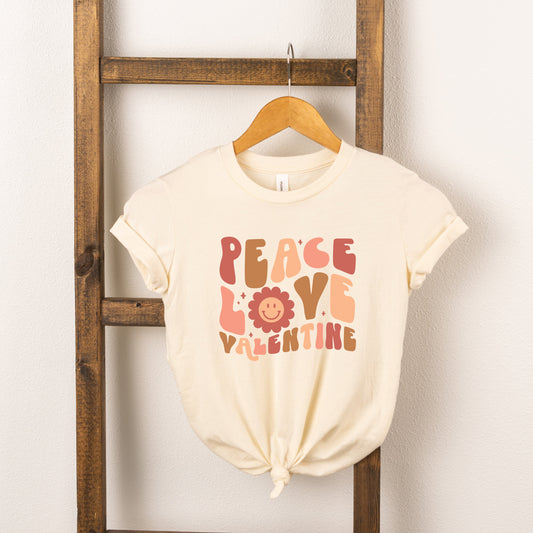 Peace Love Valentine | Youth Short Sleeve Crew Neck