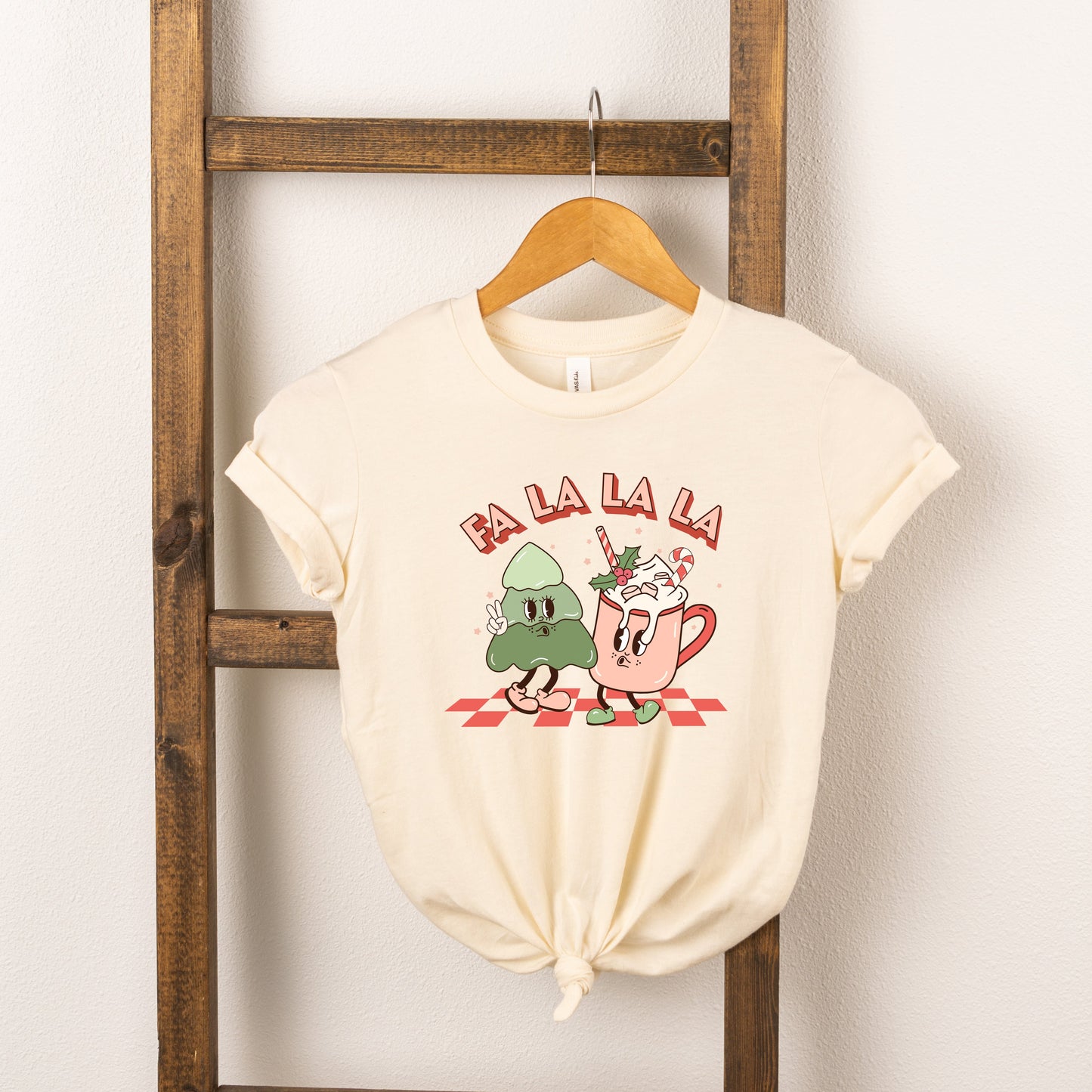 Retro Fa La La | Youth Short Sleeve Crew Neck