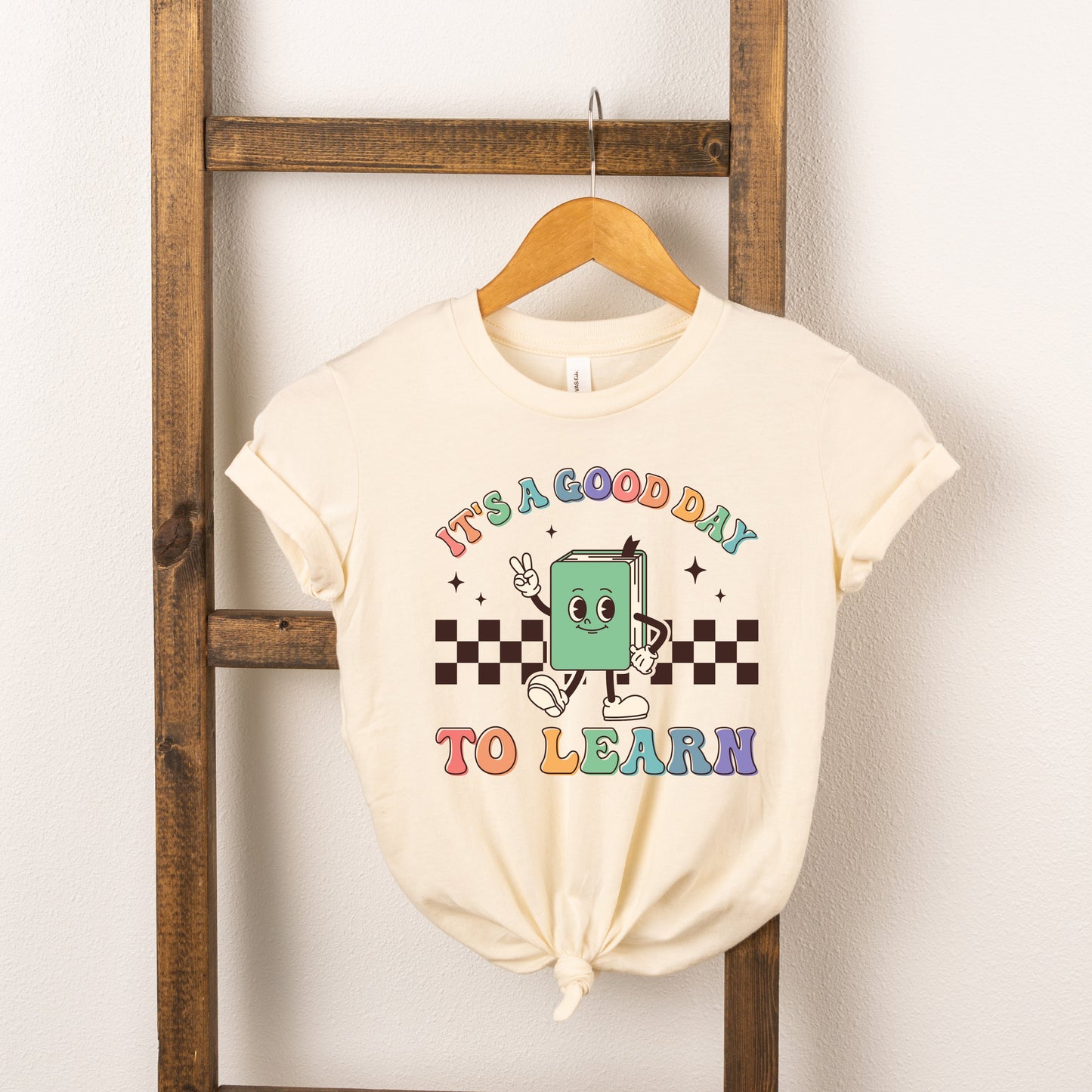 It's A Good Day To Learn Checkered | Youth Graphic Short Sleeve Tee