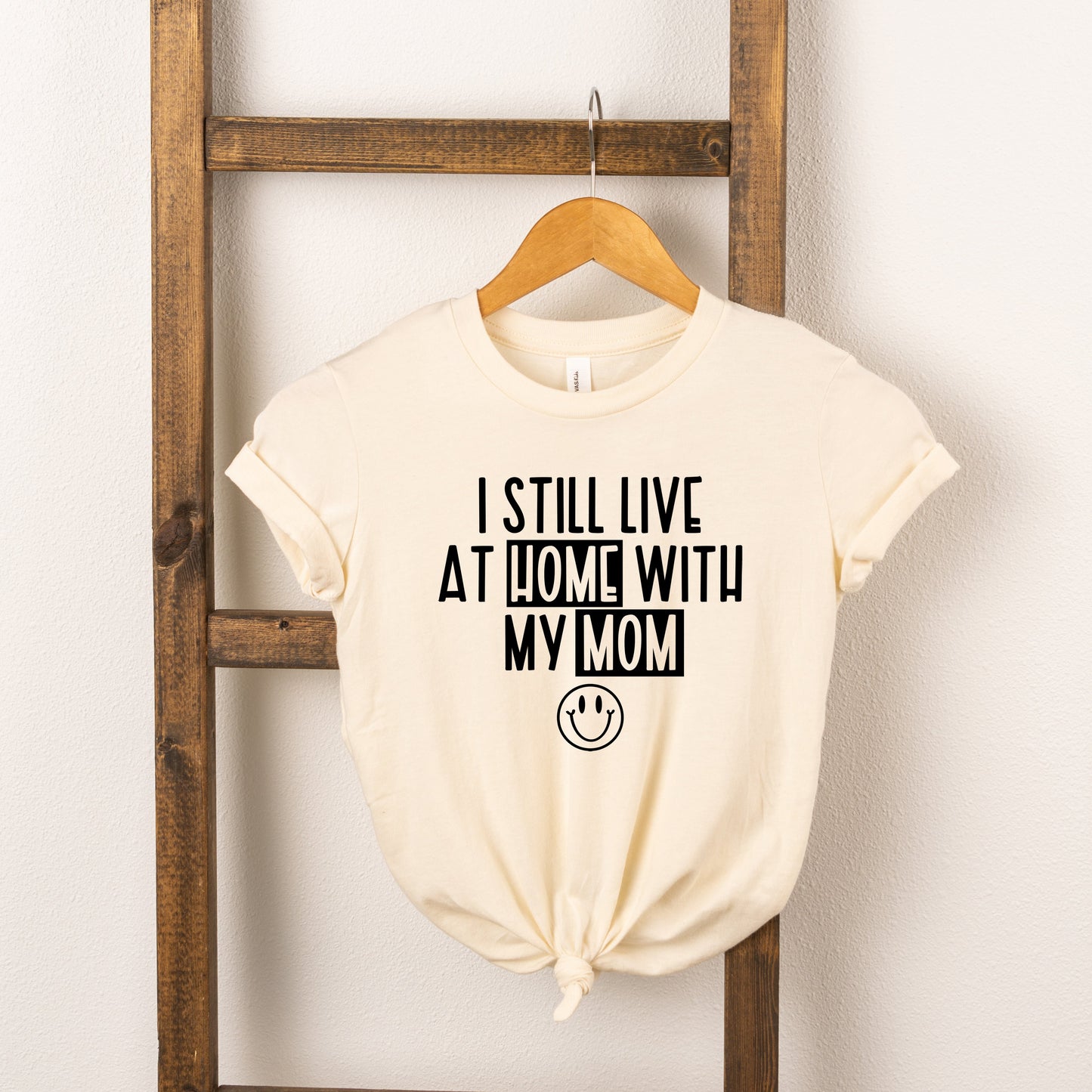 Home With My Mom | Youth Short Sleeve Crew Neck