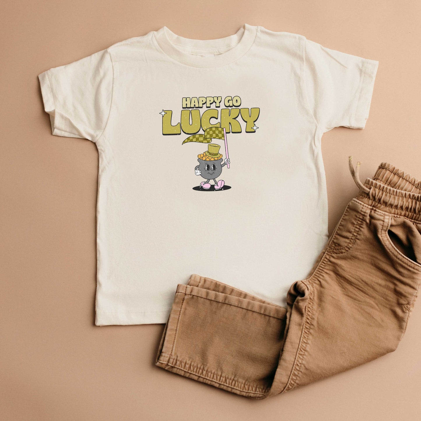 Happy Go Lucky Pot Of Gold | Toddler Graphic Short Sleeve Tee