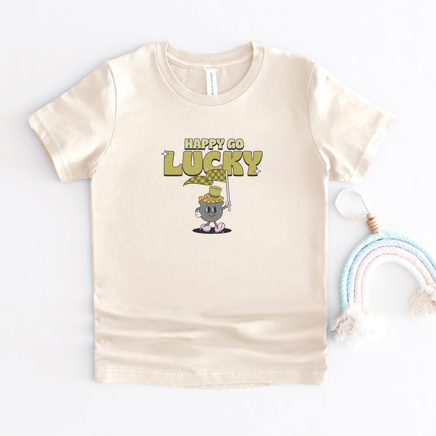 Happy Go Lucky Pot Of Gold | Youth Graphic Short Sleeve Tee